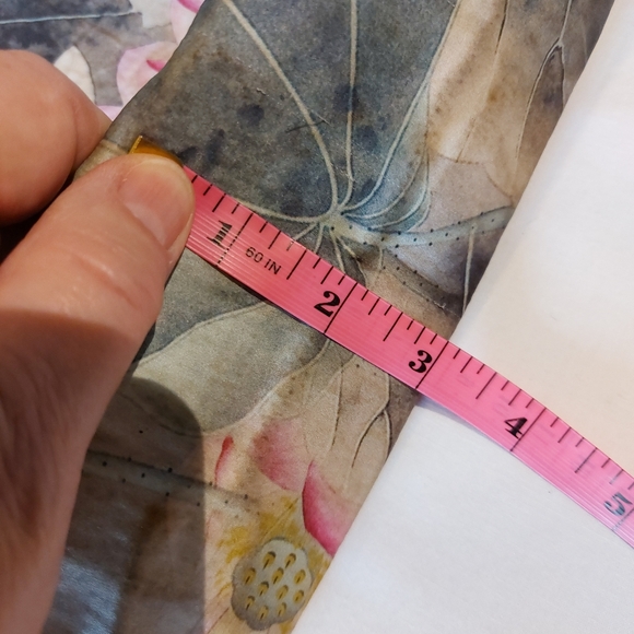 Vintage Lotus Asian Patterned Kiss Lock Women's Bag With Chain - Picture 14 of 15